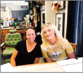 Melissa Weldon of Mountain Air Massage Therapy (L) and Brittannii Martinez of Mountain Men's Cuts (R) are sisters-in-law who launched their businesses in 2021 and have continued to thrive and grow. Coutesy Photo
