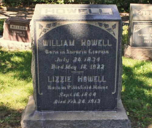Howell William Lizzie tombstone Courtesy Image