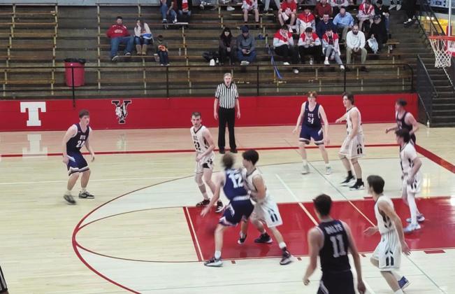 The Rye High School boys basketball team ended their season at the Regional tournament held in Yuma. Rye lead Vale Christian early but dropped the game 72-53. Rye ended the season with a 15-8 record. Courtesy Photo