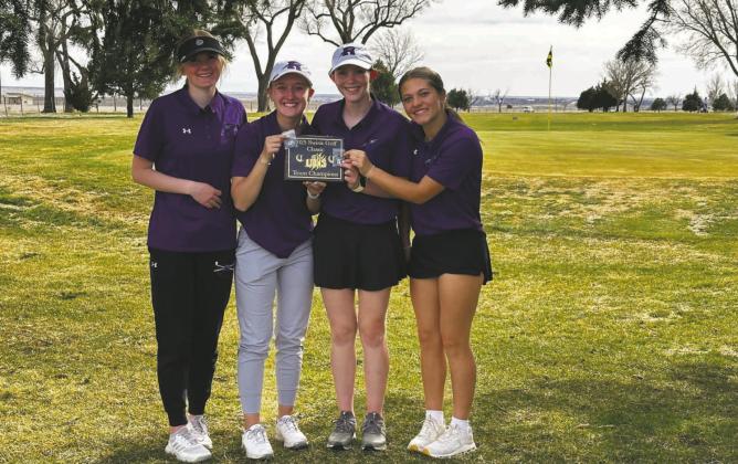 Rye High School Girls golf team (L-R) Olivia Donlon, Kenzie Nielsen, Kelsy Stribling, and Gloria Ruiz Courtesy Photo