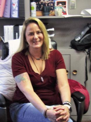 Tasha Goldberg Branch, owner/operator, High Country Repair and Landscaping Photo by Shirley Pigg