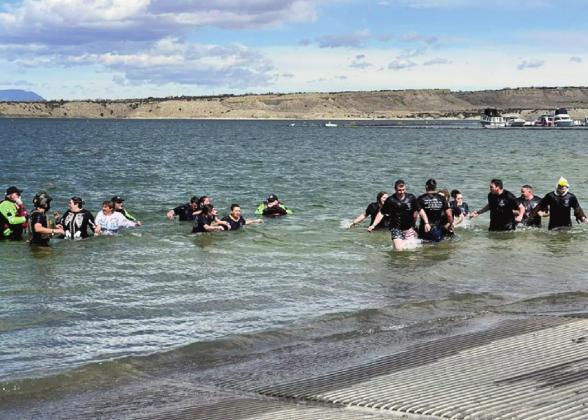 The seventh annual Pueblo County Sheriff’s Office Polar Plunge at Lake Pueblo State Park raises money for Special Olympics Courtesy Photo