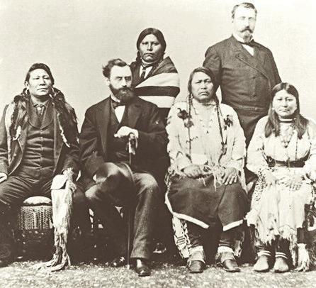 Charles Adams (standing on right) 1880 Ute Delegation DC Courtesy Photo