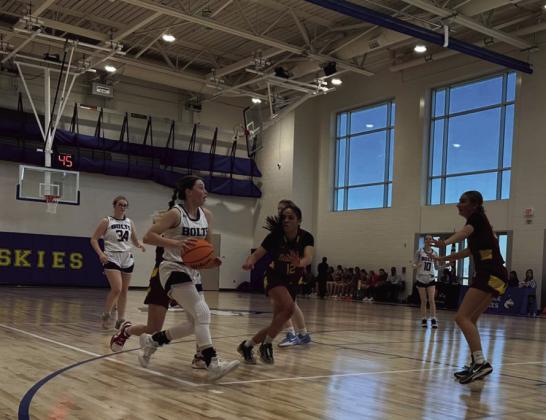 The Lady Thunderbolts took down Banning Lewis with a final score of 45-34. Courtesy Photo