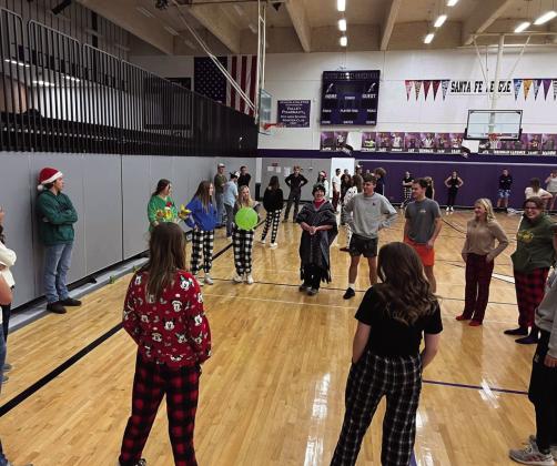 Members of the Rye FFA participating in games during the annual FFA lockdown. Courtesy Photo