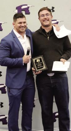 Matt Addington (L) at last year’s RHS Hall of Fame Banquet. Courtesy Photo