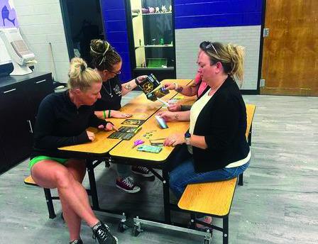 Craver Middle School staff in teambuilding session for the 2024-25 year. Courtesy Photo