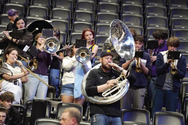 RHS boys and girls basketball teams and the RHS band got to play in Denver before the Nuggets game. A portion of the ticket proceeds went to RHS. See additional info on p. 9 Courtesy Photo