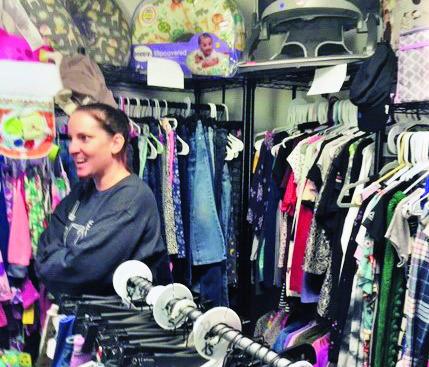 Lindsey Kirby-Brown is ready for back-to-school shoppers at Kid’s Clothes-N-Things, located in the Bank of the San Juans complex in Colorado City. Courtesy Photo