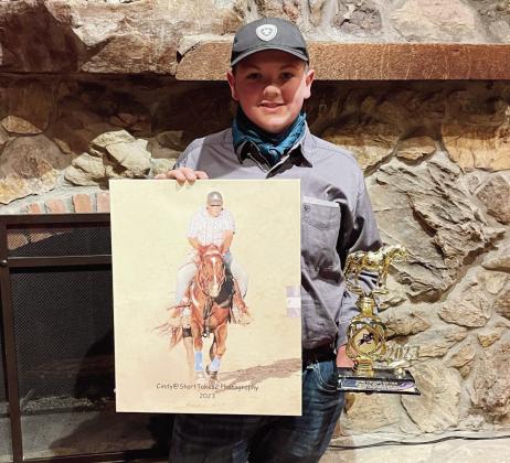 Peyton Huddleston won the Tom Crump Award for the most improved rider. Courtesy Photo
