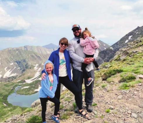 The McKinley family (L-R) Parker, Kayla, Tyler, and Paislee take some time away from the hustle and bustle of work and home school. Courtesy Photo