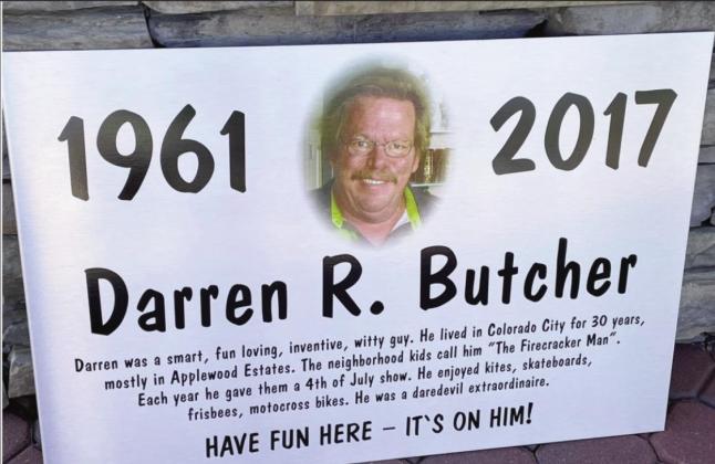 A memoral to Jim and Judy Butcher’s son,, Darren, brings Disc Golf to the Greenhorn Valley. Courtesy Photo