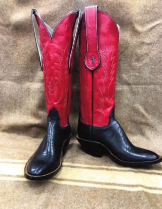 Preachers Boot and Saddlery has donated a custom made pair of western boots to the FFA silent auction, March 16. Photo by Shirley Pigg
