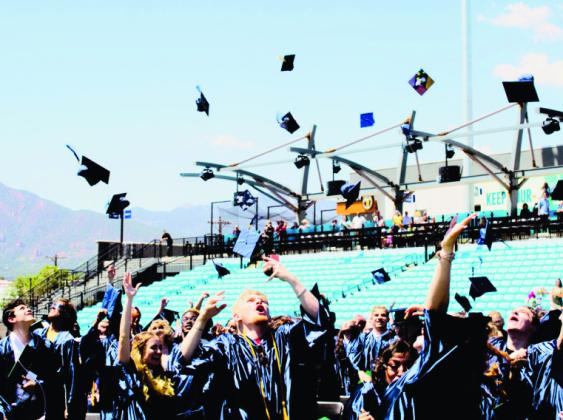 Colorado Springs GOAL grads celebrate “hats off and up, up, and away”! Courtesy Photo
