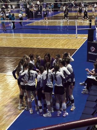 Rye High School volleyball team make Head Coach Roy proud in state tournament play. Courtesy Photo