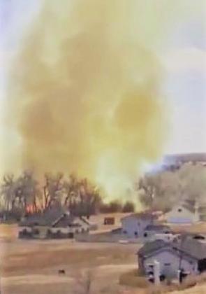 Evacuation area Sunday afternoon during the Pueblo fire. Courtesy Photo