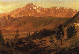 Pikes Peak painting by Albert Bierstadt Courtesy Photo