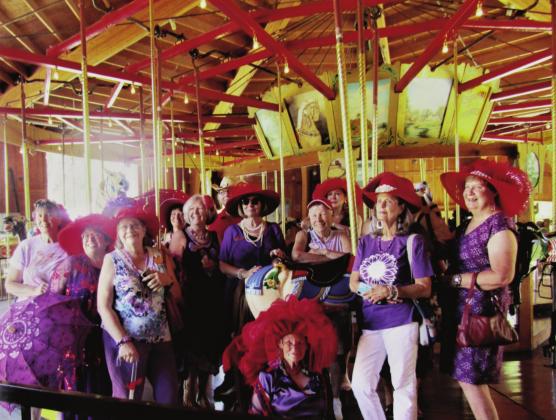 The Greenhorn Valley Red Hats Society. Photo by Shirley Pigg