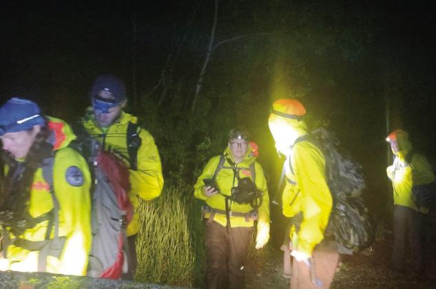 At approximately 7:30 p.m. Friday, hikers contacted the Pueblo County Sheriff’s Office Communication Center to report they were lost. PCSO’s volunteer Search and Rescue team began an immediate ground search, working through the night . Courtesy Photo