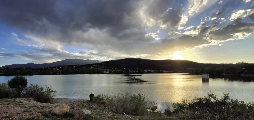 Colorado City’s Lake Beckwith at sunset. Photo by Shirley Pigg