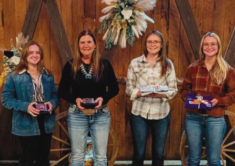 Age group 19 and up Year End Gymkhana winners L-R Sam Baker, TJ Richardson, Sydney Hecox, and Katie Richardson Courtesy Photo