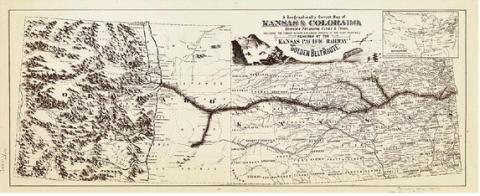 Kansas Pacific Map to Denver Courtesy Image