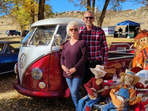 Mark and Lyn Orth with their 1962 Volkswagen “Stanley the Short Bus” took the 1st Prize Trophy at the Colorado City/Rye Lions Club Car Show held on Saturday at Greenhorn Meadows Park. 