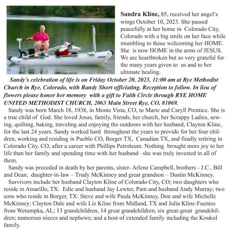 Sandra Kline Celebration of Life