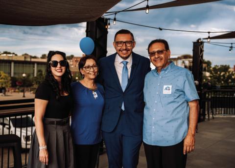 Aaron Gutierrez with wife, Rochelle Gutierrez, and parents, Ray and Gloria Gutierrez Courtesy Photo