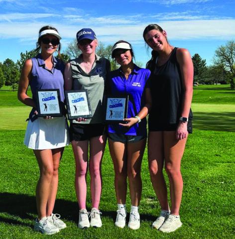 Hannah Davis, Olivia Donlon, Gloriana Ruiz, Reese Simpson (L-R) won the Pueblo City/County Championship for the third year in a row. Courtesy Photo