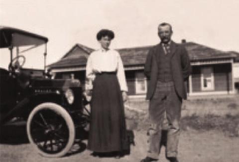 Charles Herny Horning married Lottie Larain Zastrow on November 22, 1903. Here they are pictured together in New Mexico. Courtesy Photo