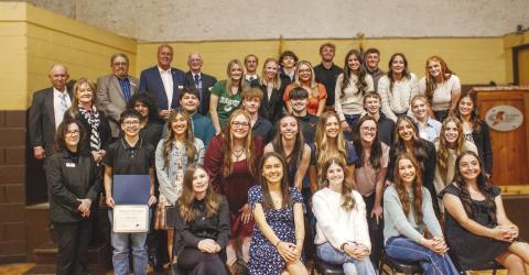The San Isabel Electric Association Board of Directors with the 2026 Scholarship recipients. Courtesy Photo