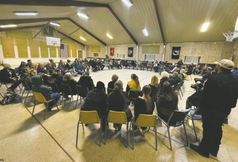 The Beulah Community was enthusiastic about exploring options after the last District 70 Board of Education meeting and possible closure of the Beulah School of Natural Sciences. Courtesy Photo
