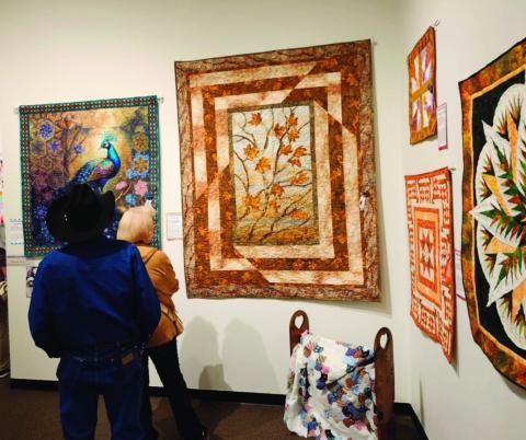 Attendees gazed in wonder at the breathtaking quilts displayed at the Southern Colorado Regional Quilt Show. Photo by Shirley Pigg