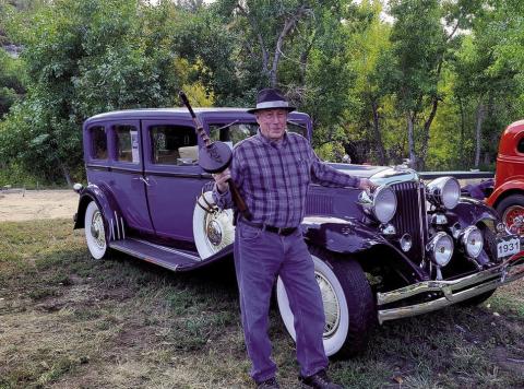 First Place winner of the 8th Annual Colorado City/Rye Lions Club Car Show, Mike Simpson, with his 1931 Buick. Photo by Shirley PIgg