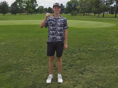 Ty Wood took runner-up in the South Colt Invitational with an overall score of 76. Wood is a freshman. Courtesy Photo