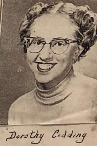 Dorothy Codding. 1956, Rye Courtesy Photo
