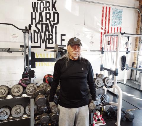 Richard Gomez, nearing 90 years old, stays fit and active with a workout regimen at the Greenhorn Valley Fitness Center in Rye. Courtesy Photo