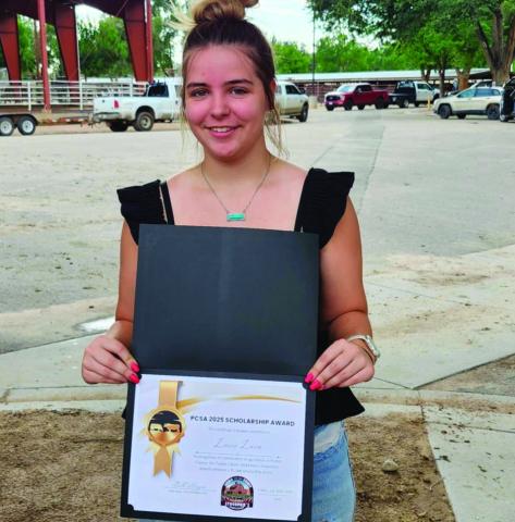 Lacie Laca is the well deserving recipient of the 2025 PCSA Dickerson Memorial Scholarship Photo by Shirley Pigg