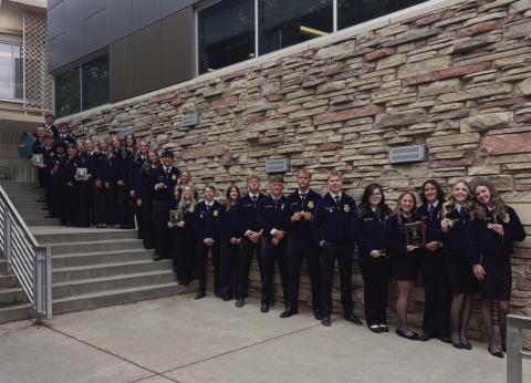 The Rye Chapter of the FFA recently attended the State Career Development Events at Fort Collins CSU. Courtesy Photo