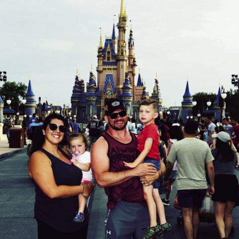 The 2022 Rye High School Athletic Director/Assistant Principal Matt Addington with his family. Courtesy Photo