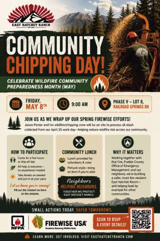 East Hatchet Ranch Holds Chipping Day on Friday