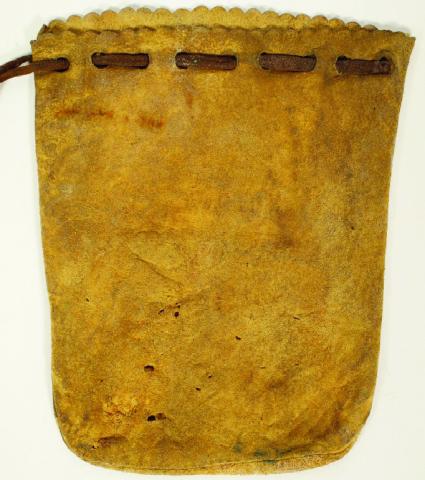 Alaskan Gold Poke, a poke referred to both the pouch (a small sack usually made of leather or rawhide) that a miner would use to hold gold and the value of that gold itself. Courtesy Photo