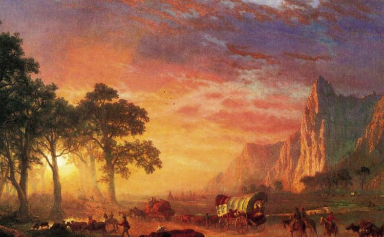 Wagon Train Painting - Thomas Whittredge Courtesy Photo