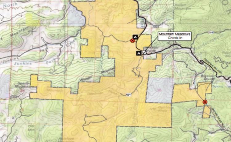 A tract of land was traded for a parcel directly south of Gobblers Knob, north of Ophir Creek, near Froze creek. It was this land, along with other acquistions that became Tomkins Mountain Meadow Ranch. Courtesy Photo