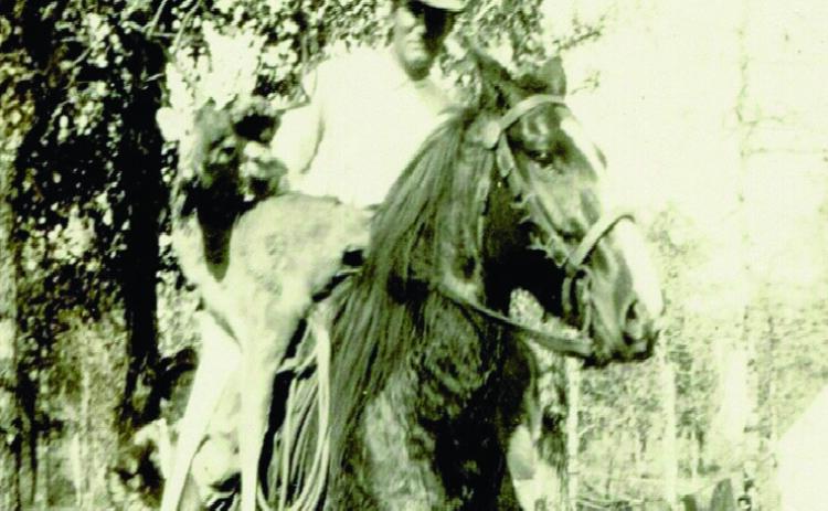 Holmes - 1940 Deer hunter on horseback Courtesy Photo