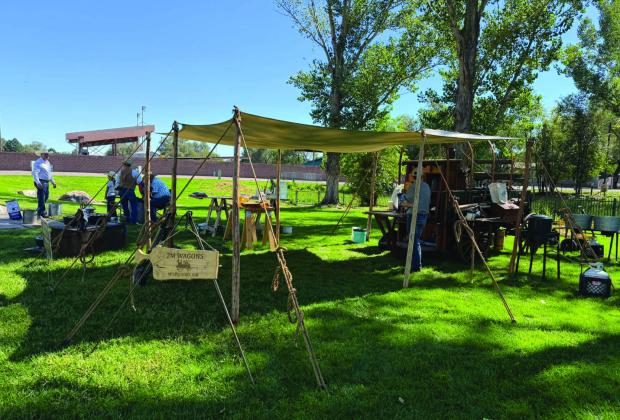 The chuckwagons started their fires early Saturday morning and offered an authentic chuckwagon-style meal. Courtesy Photo