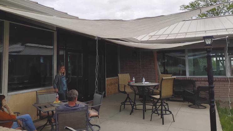Summer plans are in place as VFC volunteers make the outdoor concert venue more comfortable. Courtesy Photo