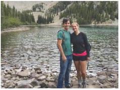 Chris and Karaline Porter-Hallden climb Mount Sopris Courtesy Photo