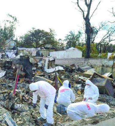 The sad remains of a home that burned in the North Creek area of Beulah. Courtesy Photo